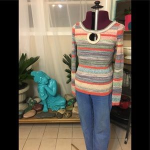 Free people, multi colored sweater.